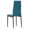vidaXL Ensemble de salle &agrave; manger 5 pcs Similicuir Bleu marine