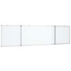 vidaXL Tableau blanc magn&eacute;tique pliable 160x40x1,7 cm aluminium