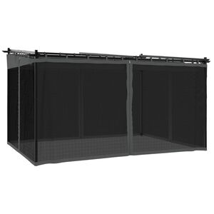 vidaXL Tonnelle avec parois en filet anthracite 4x3 m acier