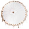 vidaXL Parasol balinais avec base Cr&egrave;me 185 x 185 x 260 cm