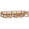 vidaXL Ensemble de canap&eacute;s d'ext&eacute;rieur 7 pcs Naturel