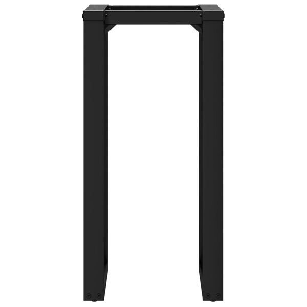 vidaXL Pieds de table &agrave; manger cadre en O 40x40x73 cm acier