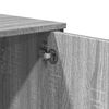 vidaXL Table console sonoma gris 100x35x74,5 cm bois d'ing&eacute;nierie
