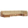 vidaXL Ensemble de canap&eacute;s d'ext&eacute;rieur 7 pc Naturel et Beige