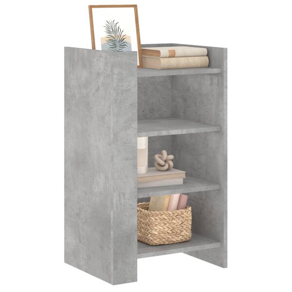 vidaXL Buffet gris b&eacute;ton 45x35x75 cm Bois d'ing&eacute;nierie