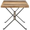 vidaXL Table de salle &agrave; manger 160x80x76 cm Bois de manguier brut