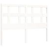 vidaXL Cadre de lit sans matelas blanc bois de pin massif