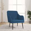 vidaXL Fauteuil Bleu 63x76x80 cm Tissu