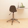 vidaXL Chaise pivotante de bureau Marron Tissu