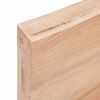vidaXL &Eacute;tag&egrave;re murale marron clair bois ch&ecirc;ne massif trait&eacute;