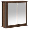 vidaXL Armoire murale de salle de bain miroir ch&ecirc;ne marron 60x21x60 cm