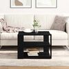 vidaXL Table basse Ch&ecirc;ne noir 59,5 x 59,5 x 40 cm Bois d'ing&eacute;nierie