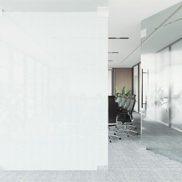 vidaXL Film de fen&ecirc;tre statique d&eacute;poli blanc 60x2000cm PVC