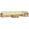 vidaXL Ensemble de canap&eacute;s d'ext&eacute;rieur 7 pc 6 place Blanc et cr&egrave;me