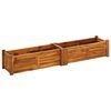 vidaXL Lit sur&eacute;lev&eacute; de jardin Bois d'acacia 150x30x25 cm