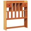 vidaXL Lit biblioth&egrave;que sans matelas cire marron 75x190 cm pin massif