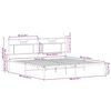 vidaXL Cadre de lit sans matelas ch&ecirc;ne sonoma 183x203 cm