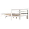 vidaXL Cadre de lit avec t&ecirc;te de lit sans matelas blanc 120x200 cm