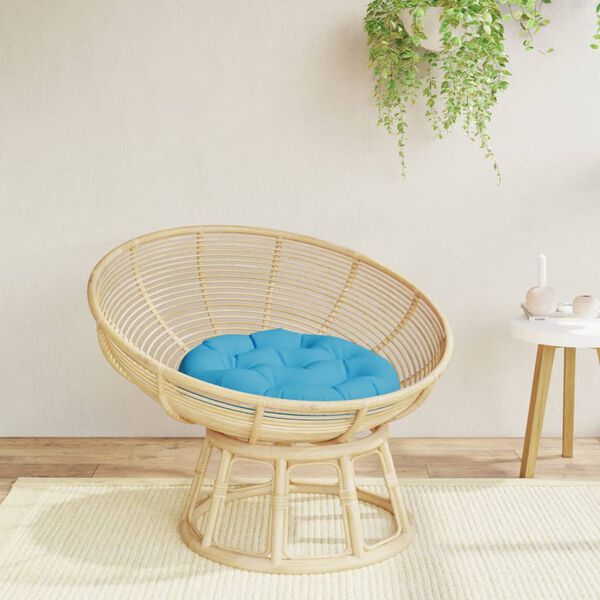 vidaXL Coussin rond bleu clair &Oslash; 60 x11 cm tissu oxford