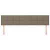 vidaXL Têtes de lit 2 pcs Taupe 90x5x78/88 cm Tissu