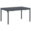 vidaXL Table &agrave; d&icirc;ner d'ext&eacute;rieur Anthracite 210 x 90 x 73 cm Acier