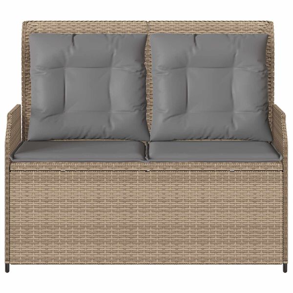 vidaXL Banc de jardin Beige polyrotin