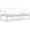vidaXL Cadre de canapé-lit extensible sans matelas blanc 90x200 cm
