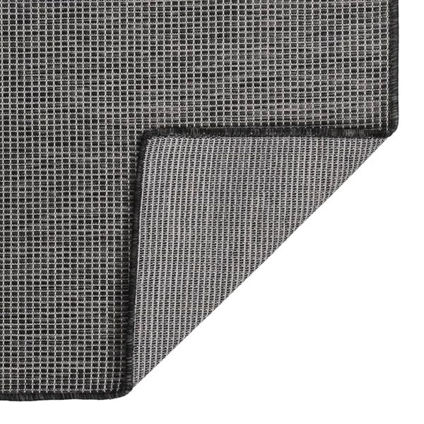 vidaXL Tapis &agrave; tissage plat d'ext&eacute;rieur 160x230 cm Gris