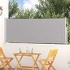 vidaXL Auvent lat&eacute;ral r&eacute;tractable de patio 100x300 cm Gris