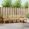 vidaXL Ensemble de canap&eacute;s d'ext&eacute;rieur 5 pcs Naturel et Beige