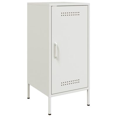 vidaXL Buffet blanc 36x39x79 cm acier