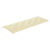 vidaXL Banc Batavia avec coussin blanc cr&egrave;me 150cm Bois de teck massif