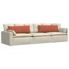 vidaXL Coussins de canap&eacute; 2 pcs Rouge orange 120 x 40 cm