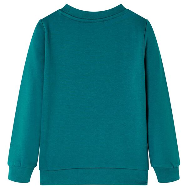Sweatshirt pour enfants vert fonc&eacute; 128