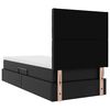 vidaXL Lit avec rangement et LED avec LED Noir 90 x 200 cm Simili cuir