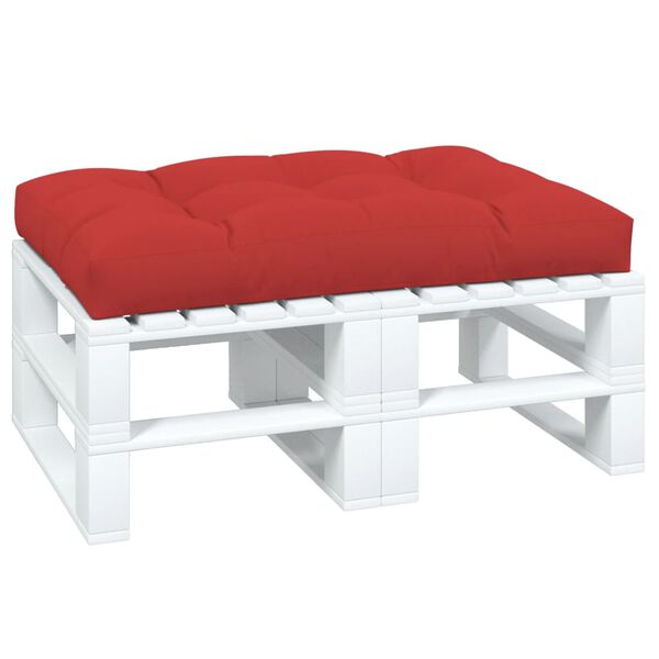 vidaXL Coussin de palette rouge 120x80x12 cm tissu