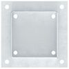 vidaXL Bases de poteau carr&eacute;es 12pcs argent 101x101 mm acier galvanis&eacute;