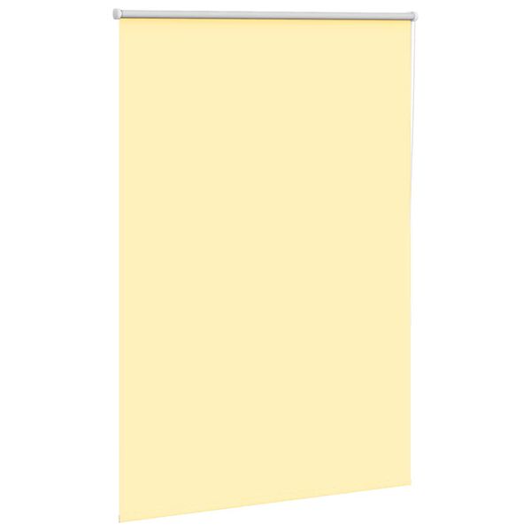 vidaXL Store enrouleur occultant jaune largeur du tissu 110,7 cm