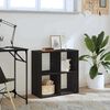 vidaXL Biblioth&egrave;que Ch&ecirc;ne noir 68,5 x 32 x 68,5 cm Bois d'ing&eacute;nierie