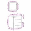 vidaXL Ensemble de mobilier de salle de bain 2 pcs Ch&ecirc;ne noir