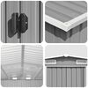 vidaXL Abri de jardin Gris 257x990x181 cm Acier galvanis&eacute;