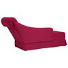 vidaXL Fauteuil long avec traversin et accoudoir droit rouge bordeaux