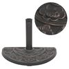 vidaXL Socle de parasol en r&eacute;sine demi-cercle Bronze 9 kg