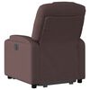 vidaXL Fauteuil inclinable marron fonc&eacute; tissu