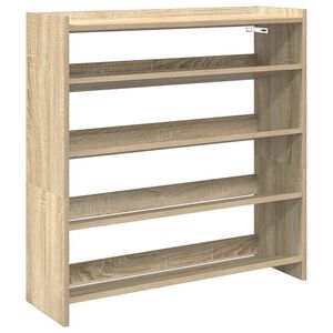 vidaXL &Eacute;tag&egrave;re &agrave; chaussures ch&ecirc;ne sonoma 80x25x81 cm bois ing&eacute;nierie