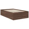vidaXL Cadre de lit Ch&ecirc;ne brun 120 x 190 cm Bois d'ing&eacute;nierie