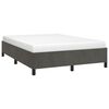 vidaXL Cadre de lit sans matelas gris foncé 140x200 cm velours