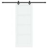 vidaXL Porte coulissante ORKDAL Blanc 83 x 211 cm Pin massif
