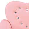 vidaXL Canap&eacute; pour enfants Rose Similicuir