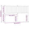 vidaXL T&ecirc;te de lit de remplacement m&eacute;tal blanc 160 cm
